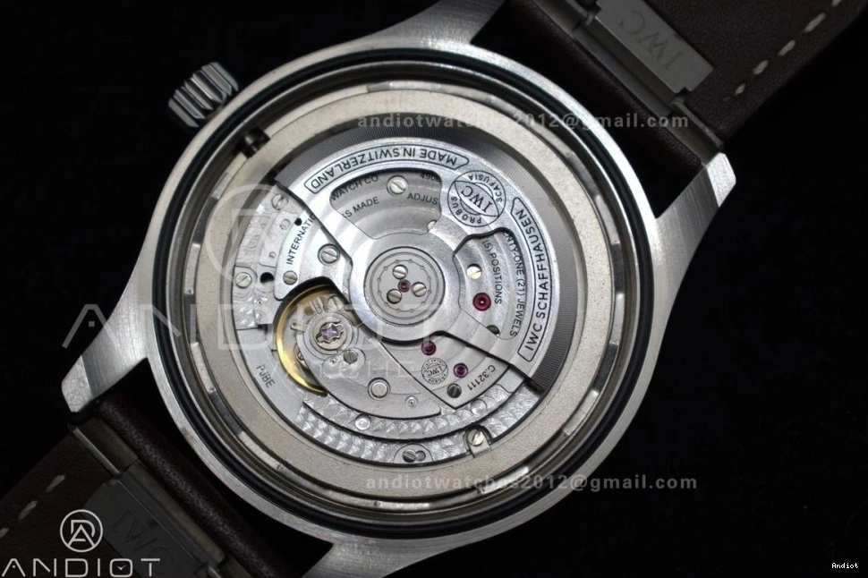 Strap Green Edition Brown 1:1 Best A32111 XX ZF Dial Pilot IW328205 Mark on Leather 1206